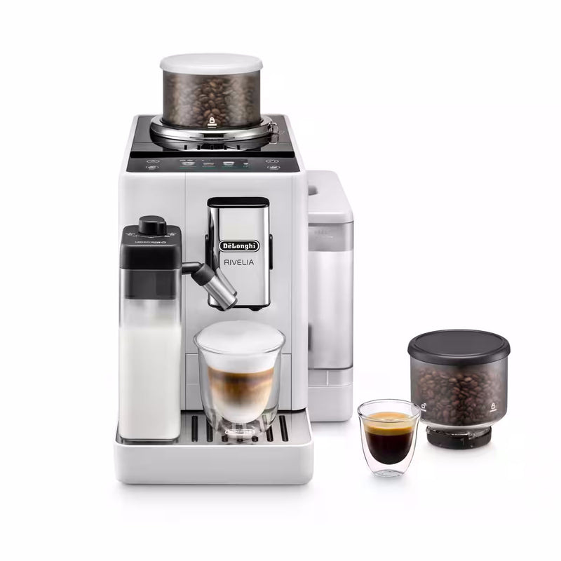 De'Longhi Rivelia — super-automatic espresso machine with two bean hoppers