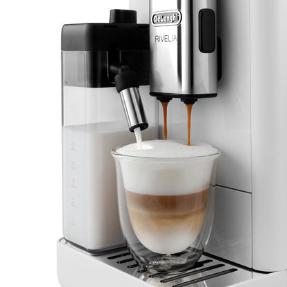 De'Longhi Rivelia — super-automatic espresso machine with two bean hoppers