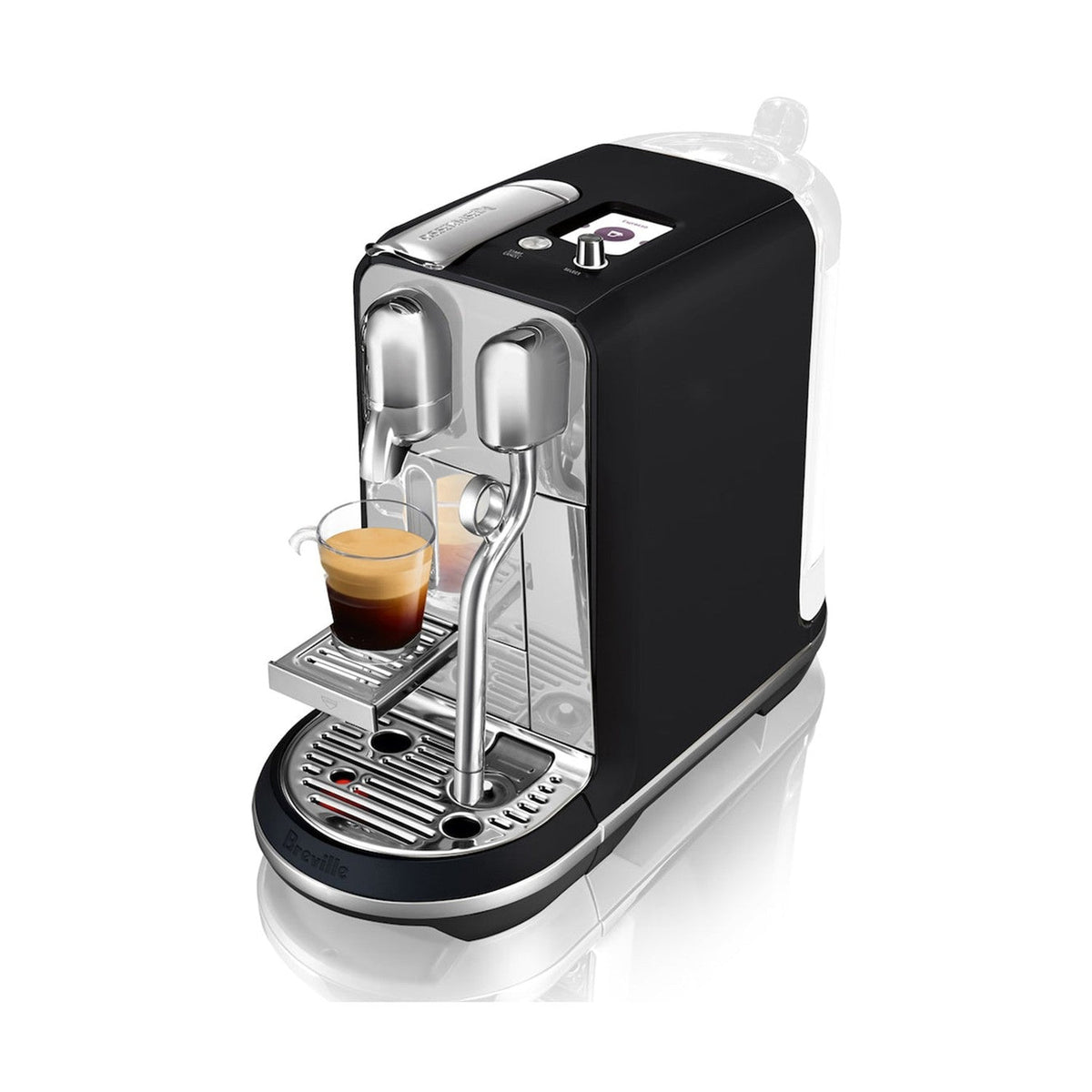 Nespresso Vertuo Creatista by Breville in Sea Salt, angled view