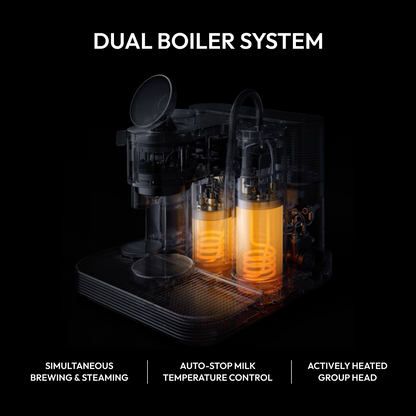 Meraki Espresso Machine — dual boiler with commercial rotary pump